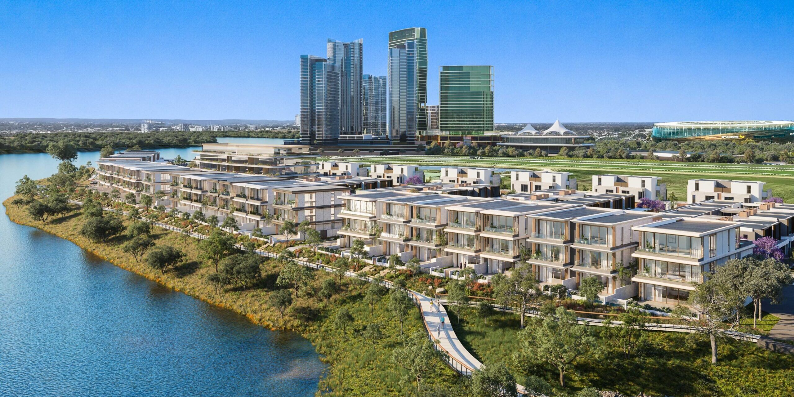 Burswood Point River homes